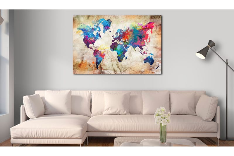 Taulu World Map: Urban Style 90x60, Artgeist sp. z o. o.