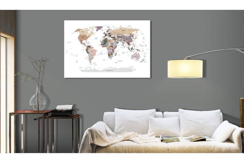 Taulu World Map: Where Today? 90x60, Artgeist sp. z o. o.