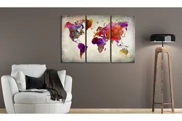 Taulu World Mosaic Of Colours 120x80 - Artgeist sp. z o. o. - Sisustustuotteet - Taulu & taide - Canvas-taulu