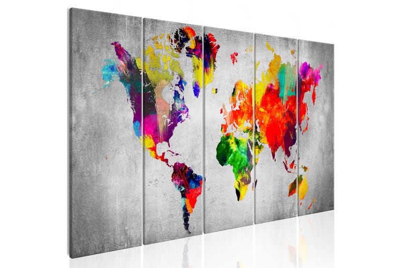 Taulu World on Concrete 225x90 - Artgeist sp. z o. o. - Sisustustuotteet - Taulu & taide - Canvas-taulu