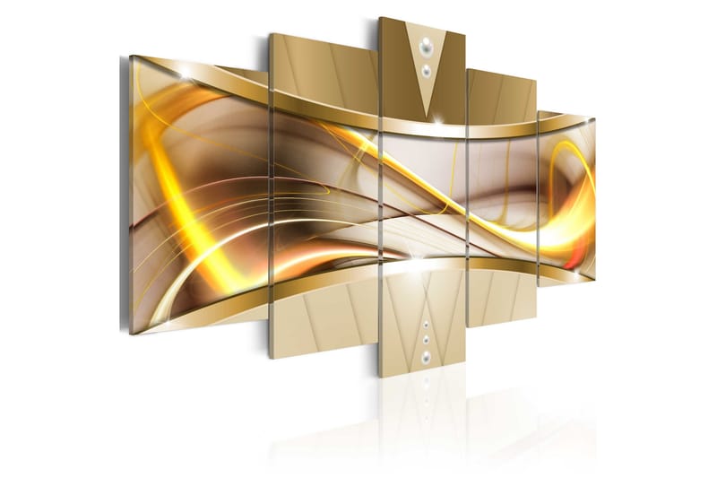 Taulu Yellow Improvisation 100x50 - Artgeist sp. z o. o. - Sisustustuotteet - Taulu & taide - Canvas-taulu