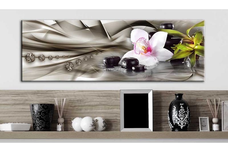 Taulu Zen Composition Orchid Bamboo And Kivis 135x45 - Artgeist sp. z o. o. - Sisustustuotteet - Taulu & taide - Canvas-taulu