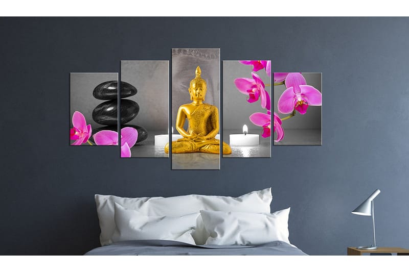Taulu Zen Golden Buddha 200x100 - Artgeist sp. z o. o. - Sisustustuotteet - Taulu & taide - Canvas-taulu