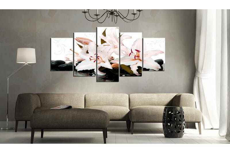 Taulu Zen Stones And Lilies 100x50 - Artgeist sp. z o. o. - Sisustustuotteet - Taulu & taide - Canvas-taulu