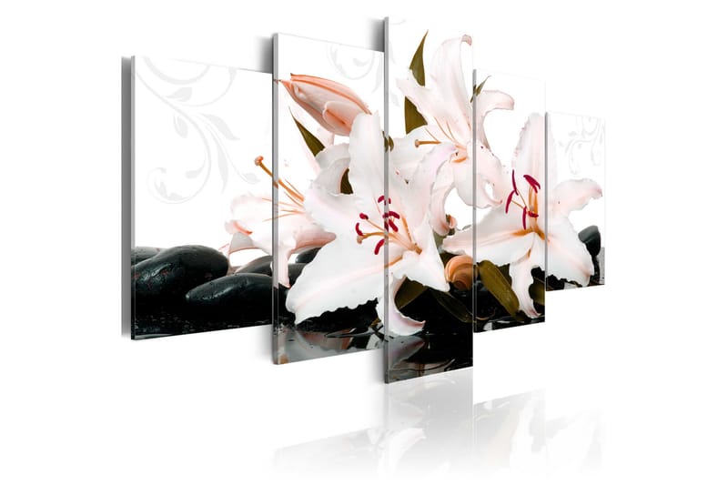 Taulu Zen Stones And Lilies 200x100, Artgeist sp. z o. o.