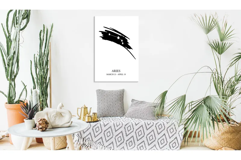 Taulu Zodiac Signs: Aries (1 Part) Vertical 60x90, Artgeist sp. z o. o.