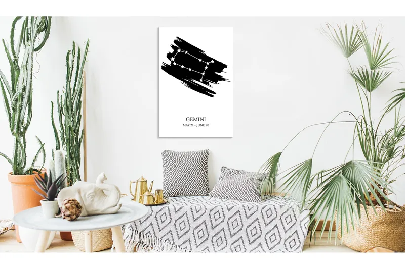 Taulu Zodiac Signs: Gemini (1 Part) Vertical 40x60, Artgeist sp. z o. o.