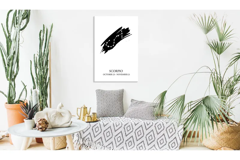 Taulu Zodiac Signs: Scorpio (1 Part) Vertical 60x90, Artgeist sp. z o. o.