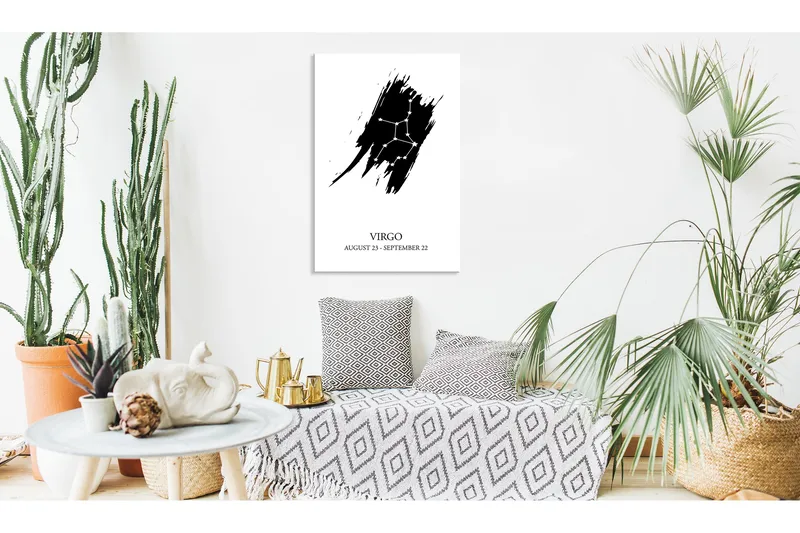 Taulu Zodiac Signs: Virgo (1 Part) Vertical 60x90, Artgeist sp. z o. o.