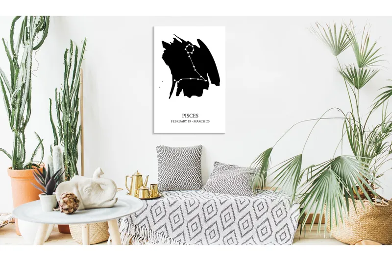 Taulu Zodiac Signs: Pisces (1 Part) Vertical 60x90, Artgeist sp. z o. o.