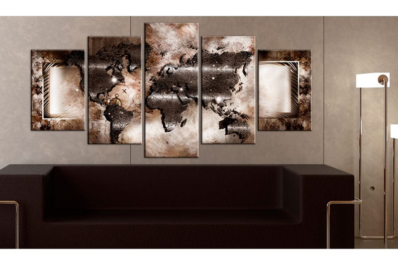 Taulu Platinum Map 100x50 - Artgeist sp. z o. o. - Sisustustuotteet - Taulu & taide - Canvas-taulu