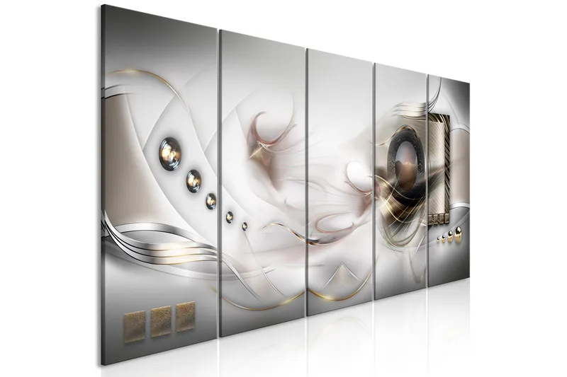 Taulu Pearly Mist 5 Parts Narrow 225x90, Artgeist sp. z o. o.