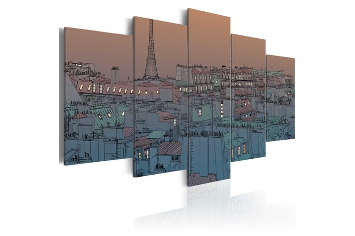 Taulu Paris The Darkness Falls 100x50 - Artgeist sp. z o. o. - Canvas-taulu - Seinäkoristeet