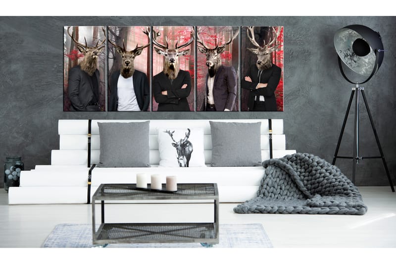 Taulu People In Masks 225x90 - Artgeist sp. z o. o. - Sisustustuotteet - Taulu & taide - Canvas-taulu