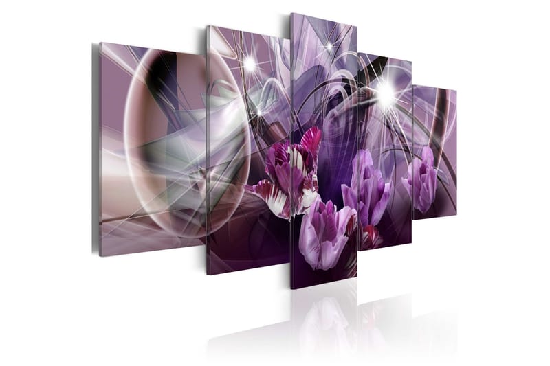 Taulu Purple Of Tulips 100x50, Artgeist sp. z o. o.