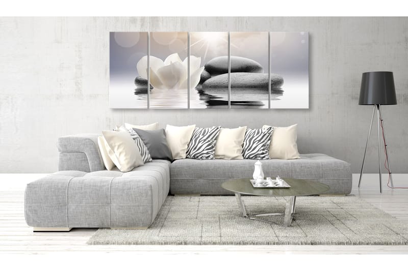 Taulu Pebbles In Water 5 Parts Narrow 225x90 - Artgeist sp. z o. o. - Sisustustuotteet - Taulu & taide - Canvas-taulu