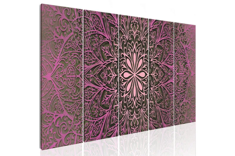 Taulu Pink Mandala 225x90 - Artgeist sp. z o. o. - Sisustustuotteet - Taulu & taide - Canvas-taulu