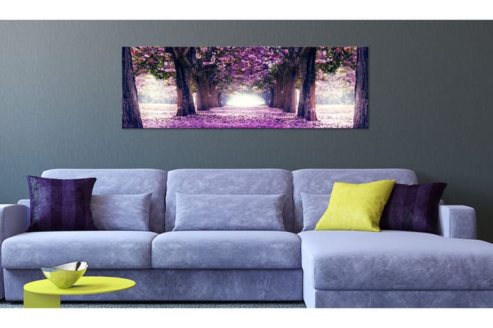 Taulu Purple Spring 135x45 - Artgeist sp. z o. o. - Canvas-taulu - Seinäkoristeet