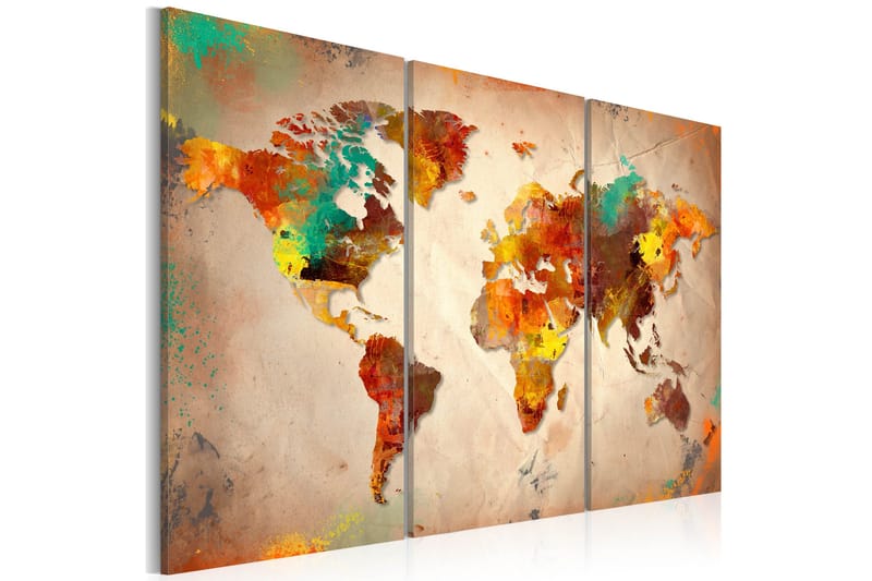Taulu Painted World Triptych 60x40, Artgeist sp. z o. o.