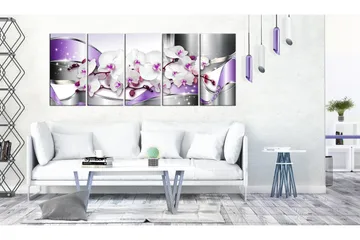 Taulu Purple Ribbons 200x80 - Artgeist sp. z o. o. - Sisustustuotteet - Taulu & taide - Canvas-taulu