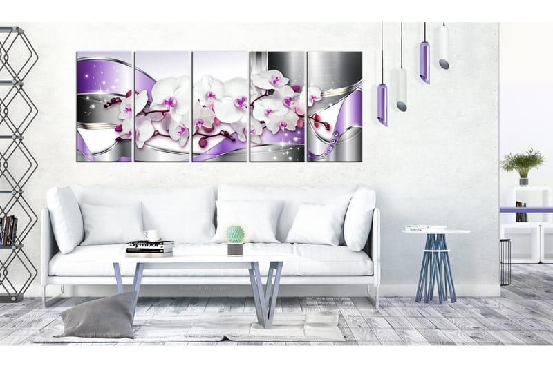 Taulu Purple Ribbons 200x80 - Artgeist sp. z o. o. - Sisustustuotteet - Taulu & taide - Canvas-taulu