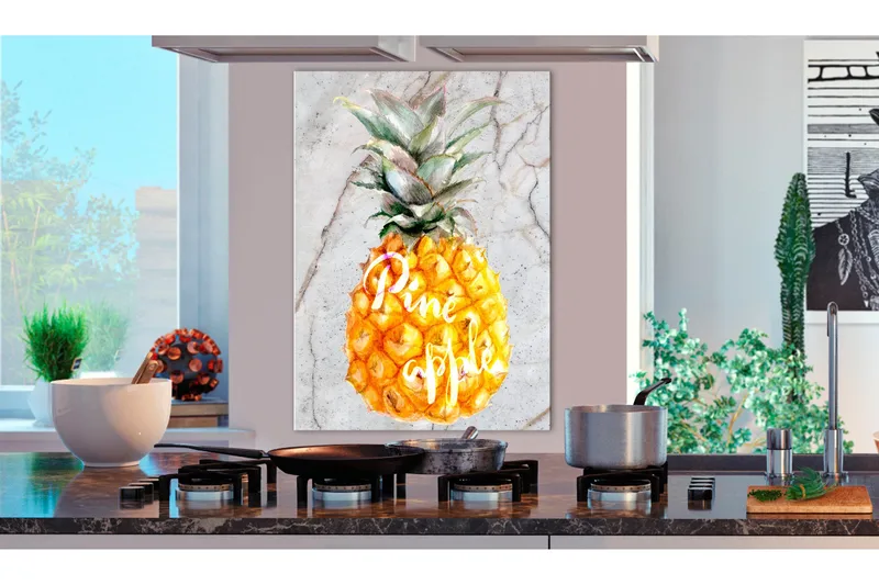 Taulu Pineapple and Marble (1 Part) Vertical 40x60, Artgeist sp. z o. o.