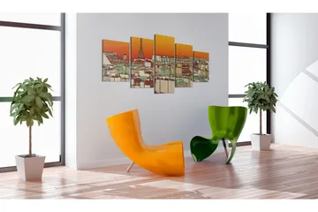 Taulu Parisian Sky In Orange Colour 100x50 - Artgeist sp. z o. o. - Sisustustuotteet - Taulu & taide - Canvas-taulu