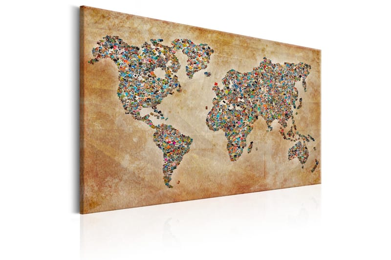 Taulu Postcards from the World 120x80 - Artgeist sp. z o. o. - Sisustustuotteet - Taulu & taide - Canvas-taulu