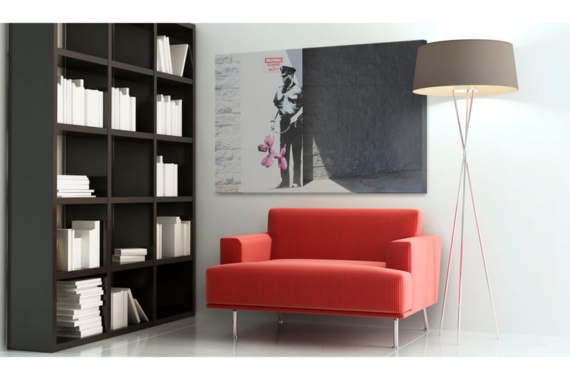 Taulu Police Guard And Pink Balloon Dog Banksy 60x40 - Artgeist sp. z o. o. - Sisustustuotteet - Taulu & taide - Canvas-taulu