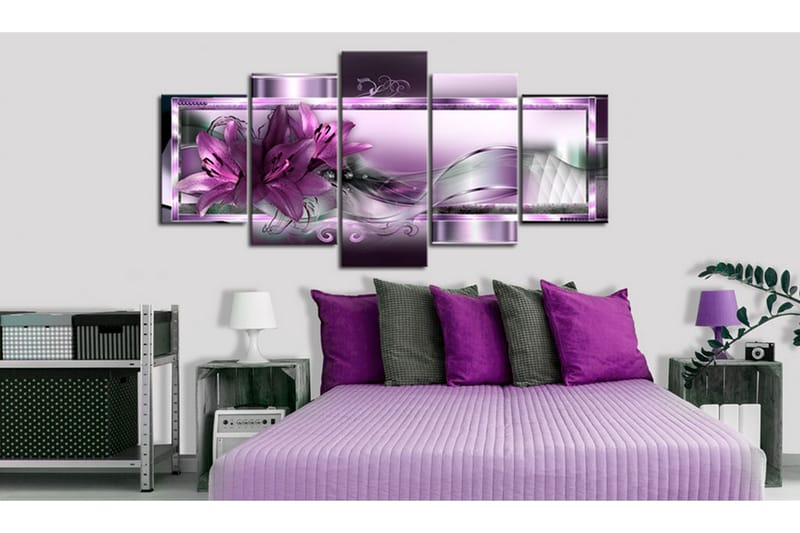 Taulu Purple Lilies 200x100 - Artgeist sp. z o. o. - Sisustustuotteet - Taulu & taide - Canvas-taulu