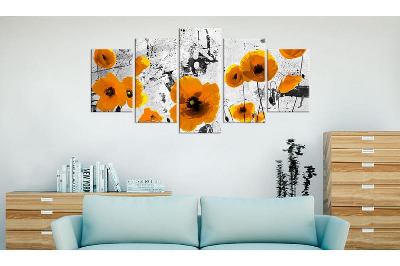Taulu Poppies In The Royal Color 100x50 - Artgeist sp. z o. o. - Sisustustuotteet - Taulu & taide - Canvas-taulu