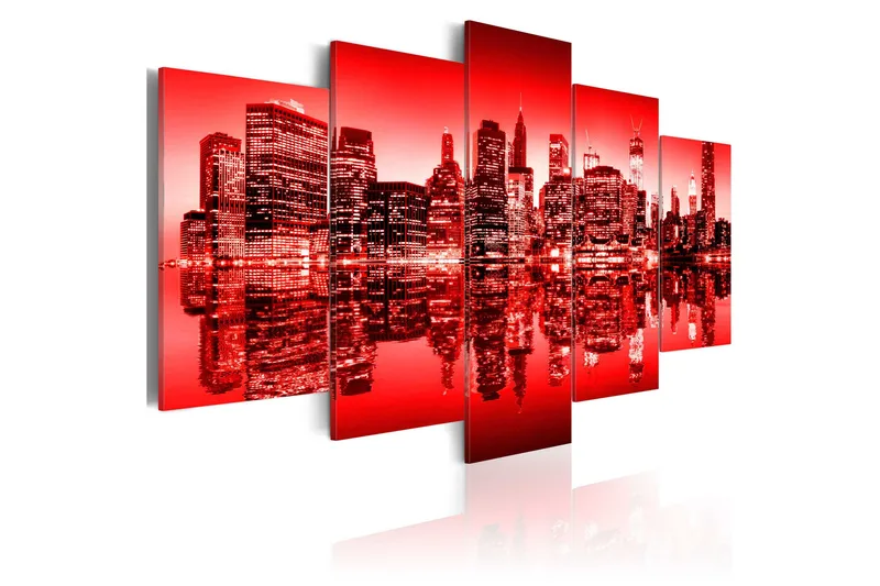 Taulu Punainen kajo New Yorkin yllä 5 St 200x100, Artgeist sp. z o. o.