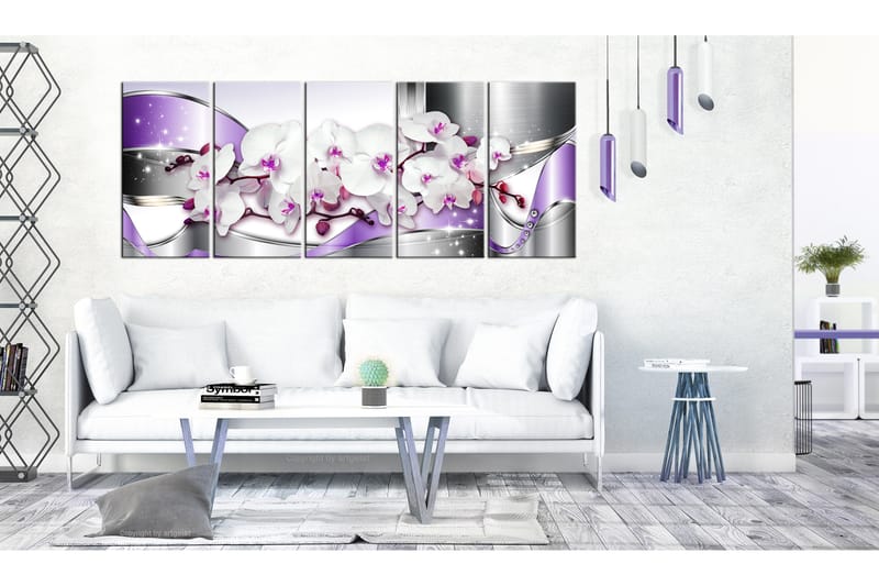 Taulu Purple Ribbons 200x80 - Artgeist sp. z o. o. - Sisustustuotteet - Taulu & taide - Canvas-taulu