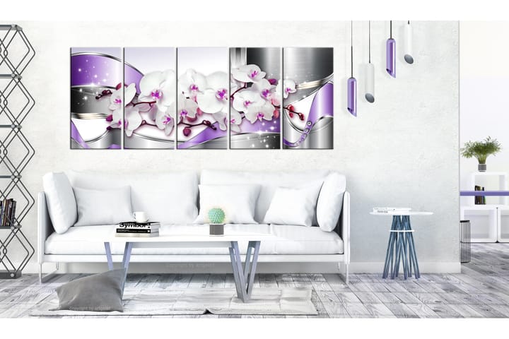 Taulu Purple Ribbons 200x80 - Artgeist sp. z o. o. - Canvas-taulu - Seinäkoristeet