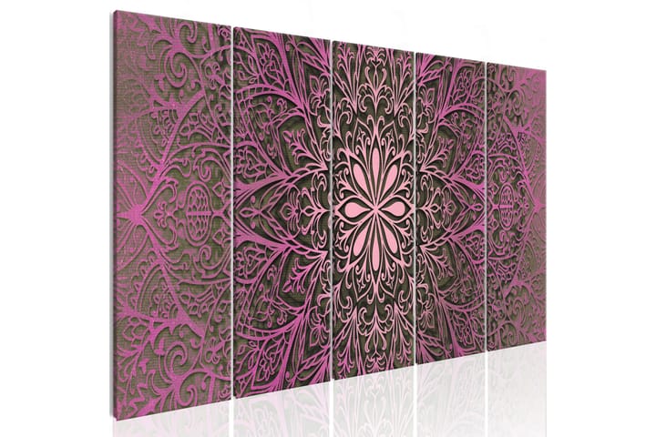 Taulu Pink Mandala 225x90 - Artgeist sp. z o. o. - Canvas-taulu - Seinäkoristeet