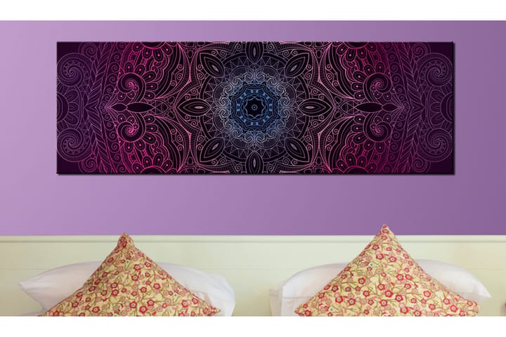 Taulu Purple Mandala 120x40 - Artgeist sp. z o. o. - Canvas-taulu - Seinäkoristeet