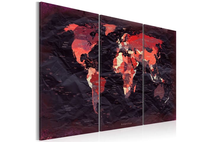 Taulu Plan Of The World 90x60 - Artgeist sp. z o. o. - Canvas-taulu - Seinäkoristeet