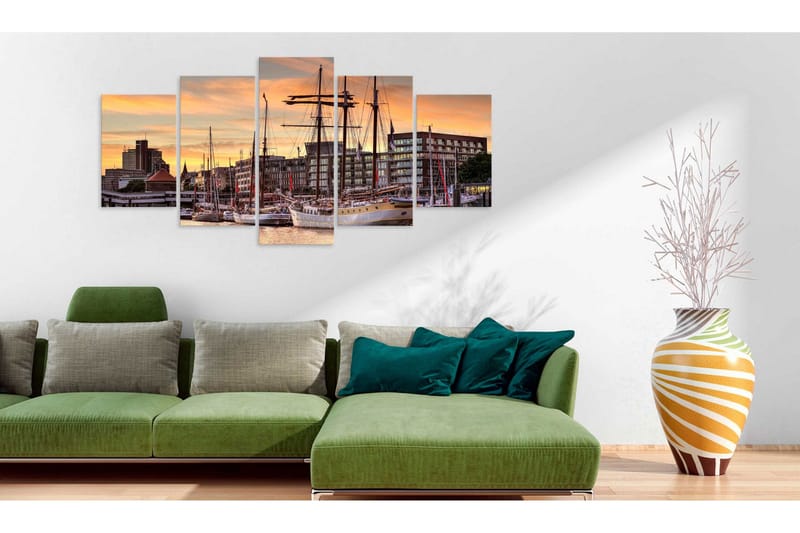 Taulu Port Of Hamburg 100x50 - Artgeist sp. z o. o. - Sisustustuotteet - Taulu & taide - Canvas-taulu