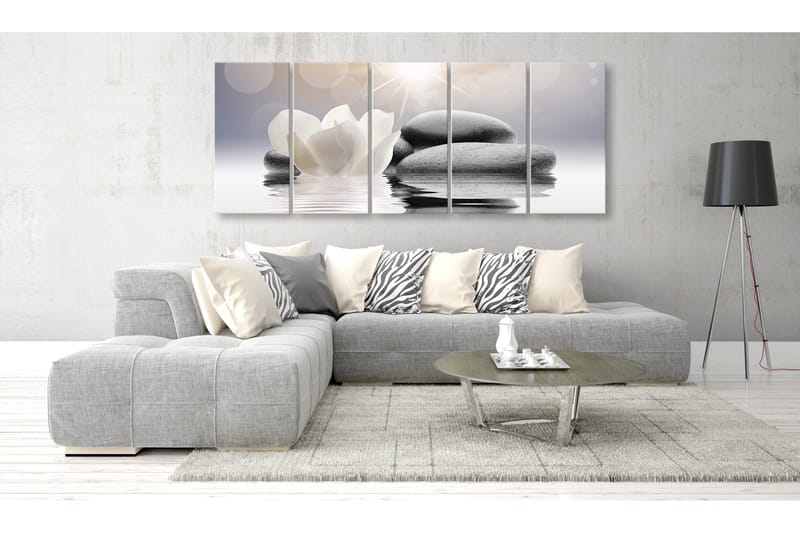 Taulu Pebbles In Water 5 Parts Narrow 225x90 - Artgeist sp. z o. o. - Sisustustuotteet - Taulu & taide - Canvas-taulu