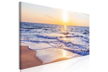Tavla Calm Waves (1 Part) Narrow Brown 135x45 - Sisustustuotteet - Taulu & taide - Canvas-taulu