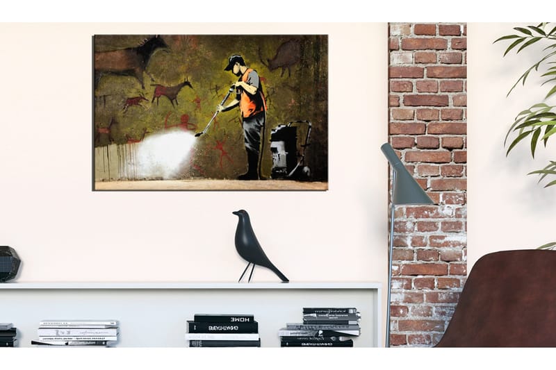 Tavla Cave Painting by Banksy 120x80 VALUE_MISSING_1 - Sisustustuotteet - Taulu & taide - Canvas-taulu