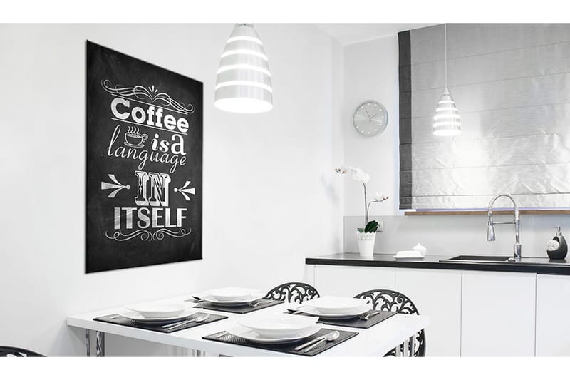 Tavla Coffee Language VALUE_MISSING_3 80x120 - Sisustustuotteet - Taulu & taide - Canvas-taulu