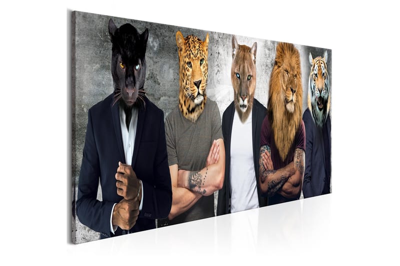 Tavla Different Faces (1 Part) Narrow 150x50 - Sisustustuotteet - Taulu & taide - Canvas-taulu