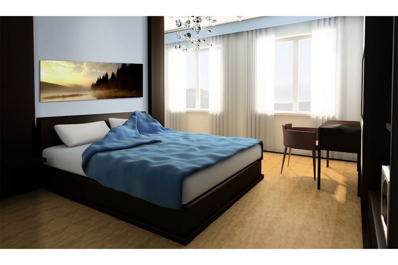 Tavla Dimma Över En Sjö 135x45 cm - Sisustustuotteet - Taulu & taide - Canvas-taulu