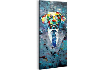 Tavla Dog in a Suit 40x120 - Sisustustuotteet - Taulu & taide - Canvas-taulu