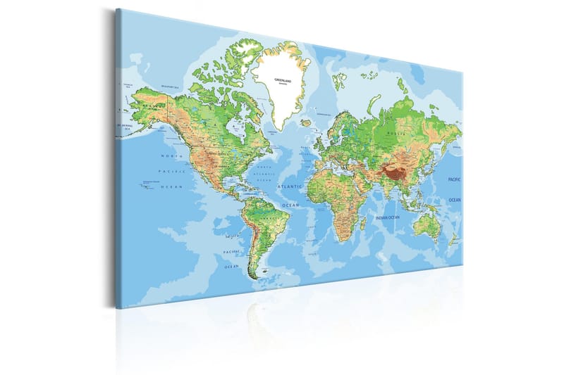 Tavla Explore the World! 60x40 - Sisustustuotteet - Taulu & taide - Canvas-taulu