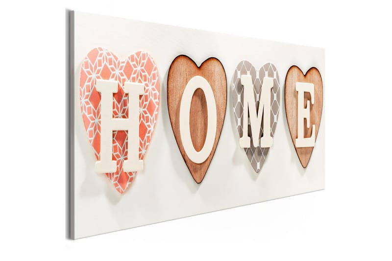 Tavla Four Hearts (1 Part) Narrow 150x50 - Sisustustuotteet - Taulu & taide - Canvas-taulu