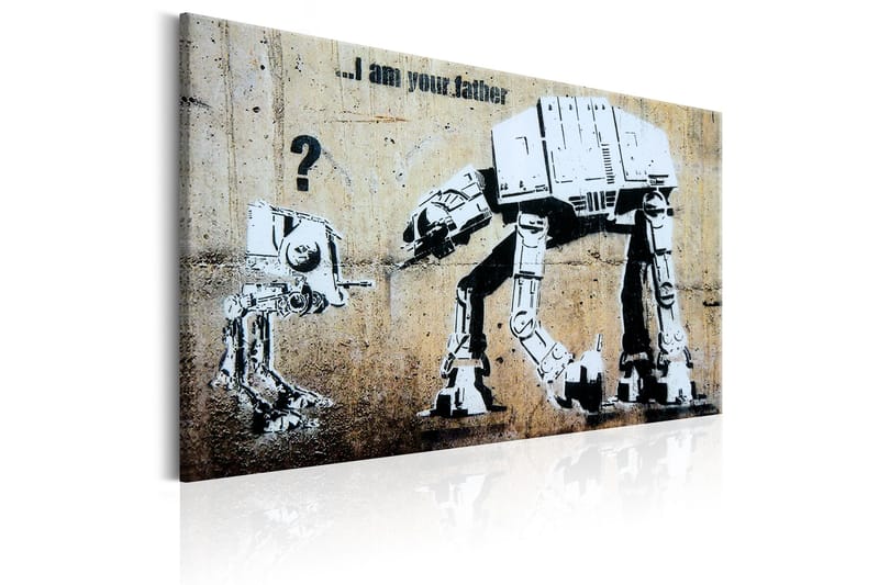 Tavla I Am Your Father by Banksy 120x80 - Sisustustuotteet - Taulu & taide - Canvas-taulu