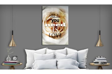 Tavla Love Rose 80x120 VALUE_MISSING_1 - Sisustustuotteet - Taulu & taide - Canvas-taulu