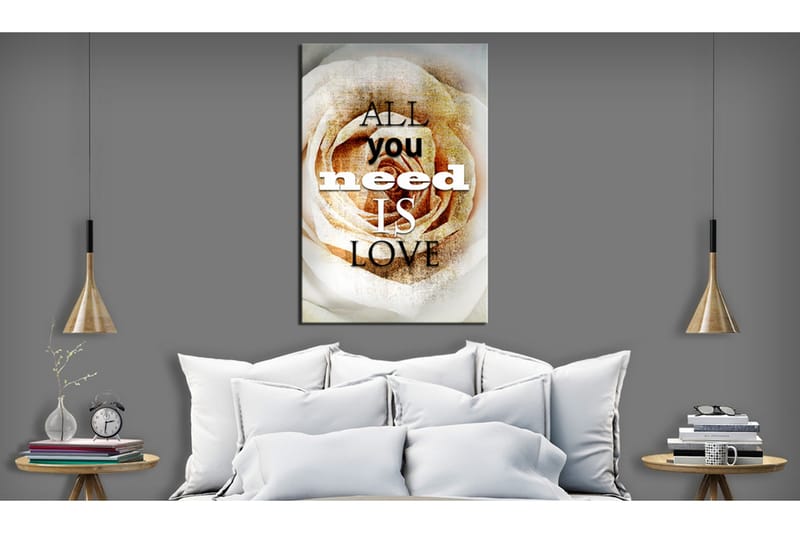 Tavla Love Rose 80x120 VALUE_MISSING_1 - Sisustustuotteet - Taulu & taide - Canvas-taulu